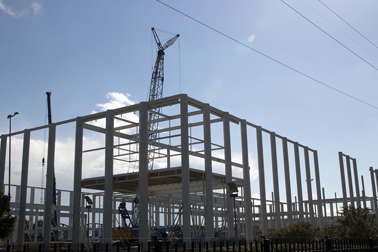 Staalconstructie nieuwbouw